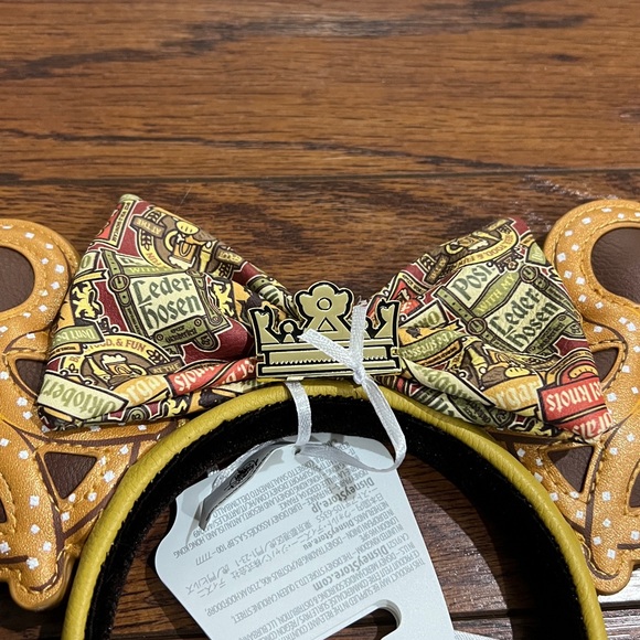 Mickey Mouse Epcot Germany Loungefly Pretzel Ears Headband - Picture 2 of 4